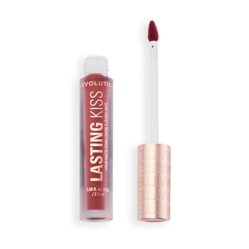 Makeup Revolution - Labial líquido mate Lasting Kiss - Plum Pink