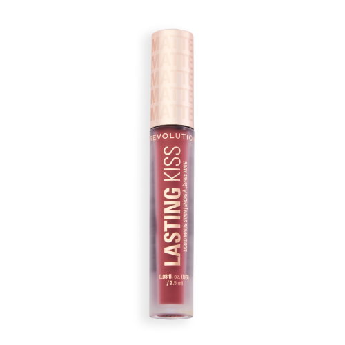 Makeup Revolution - Labial líquido mate Lasting Kiss - Plum Pink
