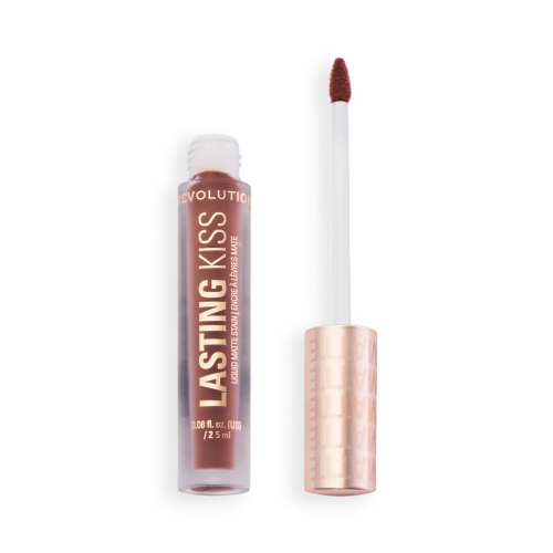 Makeup Revolution - Labial líquido mate Lasting Kiss - Spiced Brown