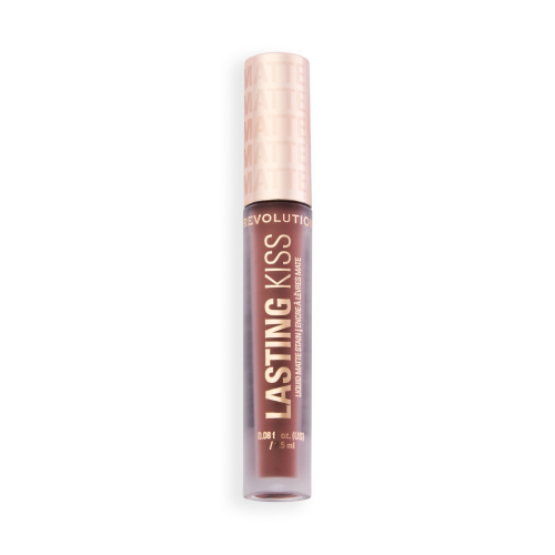 Makeup Revolution - Labial líquido mate Lasting Kiss - Spiced Brown