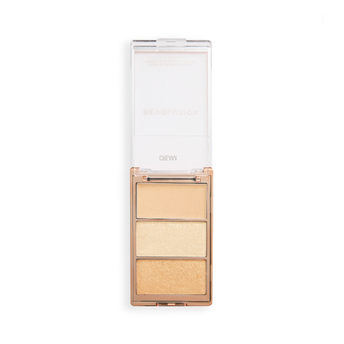 Makeup Revolution - Paleta de iluminadores Highlight Icon - Rosy Gold Glow