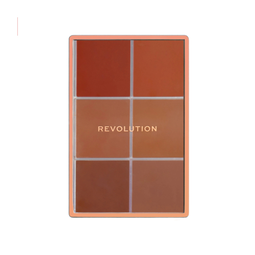 Makeup Revolution - Paleta de rostro Everything Base Face Icon Complexion - Dark