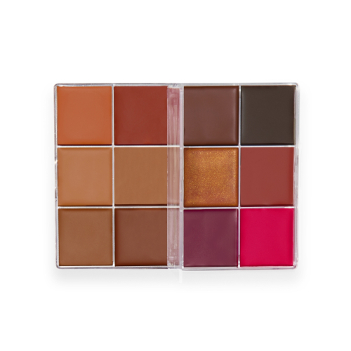 Makeup Revolution - Paleta de rostro Everything Base Face Icon Complexion - Dark