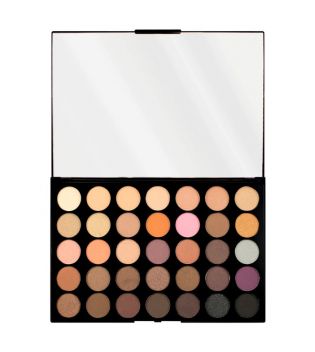 Makeup Revolution - Paleta de sombras de ojos Pro HD Amplified 35 - Neutrals Warm