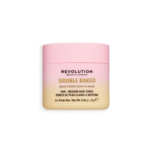 Makeup Revolution - Polvos sueltos Double Baked - Fair to Medium