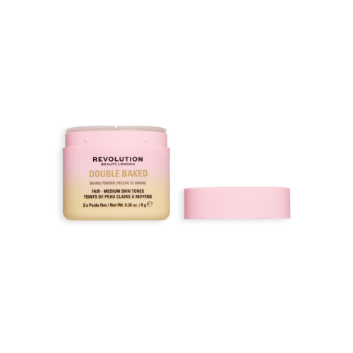 Makeup Revolution - Polvos sueltos Double Baked - Fair to Medium