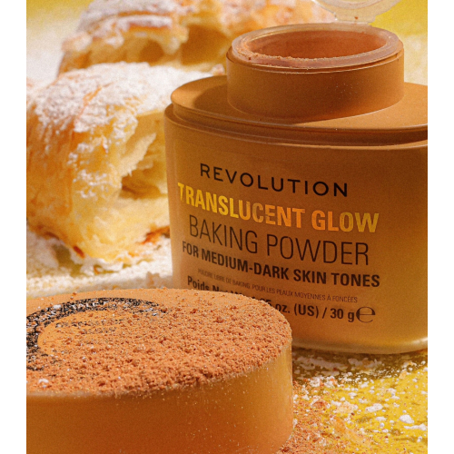 Makeup Revolution - Polvos sueltos para baking Translucent Glow - Medium to Dark
