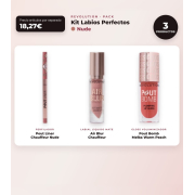Makeup Revolution - Set de Perfilador de labios Pout Liner - Chauffeur Nude + Labial líquido mate Air Blur - Chauffeur + Brillo de labios voluminizador Pout Bomb - Melba Warm Peach