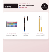 Makeup Revolution - Set de Paleta de sombras Reloaded -  Sugar Pie + Delineador de ojos Kohl - Blue + Delineador de ojos Streamline Waterline Eyeliner Pencil - Gold