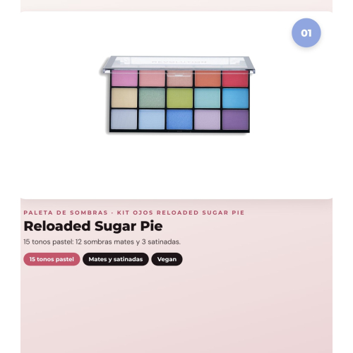 Makeup Revolution - Set de Paleta de sombras Reloaded -  Sugar Pie + Delineador de ojos Kohl - Blue + Delineador de ojos Streamline Waterline Eyeliner Pencil - Gold