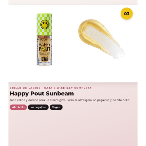 Makeup Revolution - Set *S.W.Smiley* - Brochas On Cloud Nine + Esponja de maquillaje suave + Brillo de labios Happy Pout + Máscara de pestañas Dazzle Pop + Delineador de ojos Winky Flick Double-Ended
