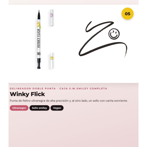 Makeup Revolution - Set *S.W.Smiley* - Brochas On Cloud Nine + Esponja de maquillaje suave + Brillo de labios Happy Pout + Máscara de pestañas Dazzle Pop + Delineador de ojos Winky Flick Double-Ended