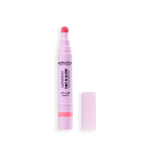 Makeup Revolution - *Super Dewy* - Colorete líquido Tint N Glow - Primrose Pink