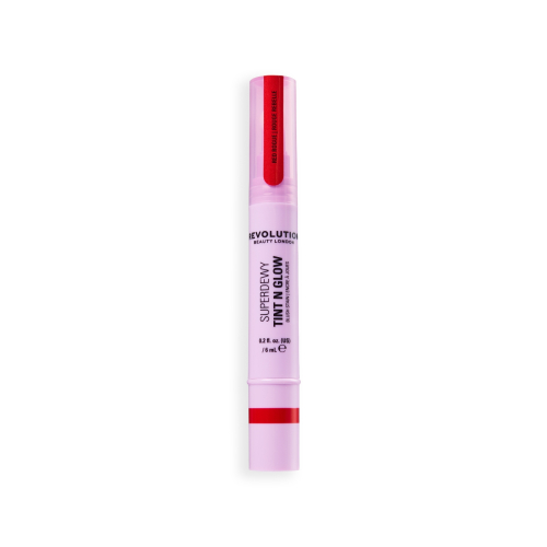 Makeup Revolution - *Super Dewy* - Colorete líquido Tint N Glow - Red Rouge