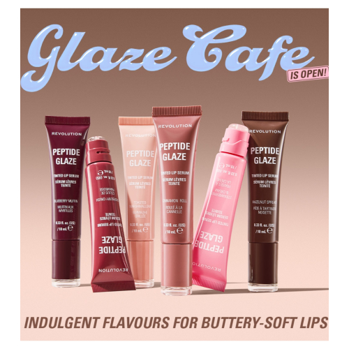 Makeup Revolution - Tinte labial con sérum Peptide Glaze - Hazelnut Spread