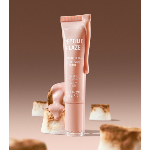 Makeup Revolution - Tinte labial con sérum Peptide Glaze - Toasted Marshmallow