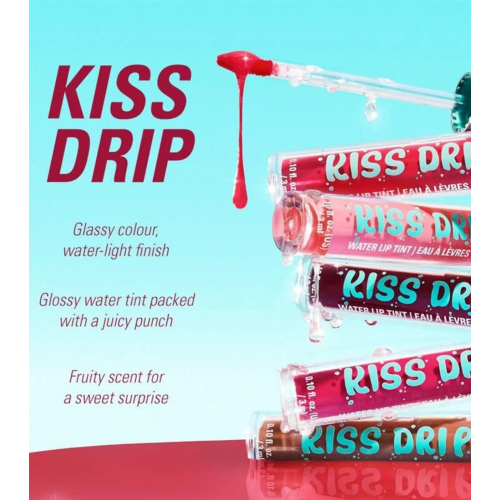 Makeup Revolution - Tinte labial Kiss Drip Water - Cherry Glace