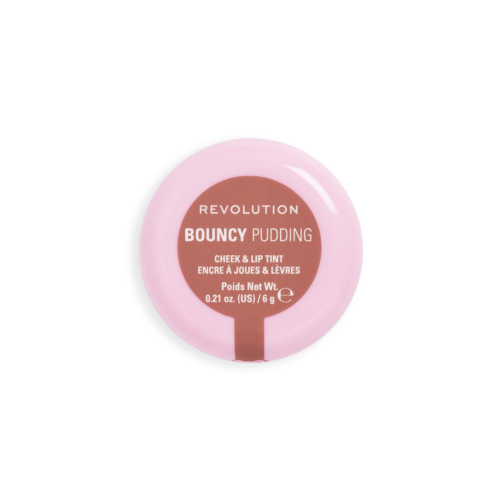 Makeup Revolution - Tinte para mejillas y labios Bouncy Pudding - Hazy Nude