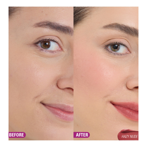 Makeup Revolution - Tinte para mejillas y labios Bouncy Pudding - Hazy Nude