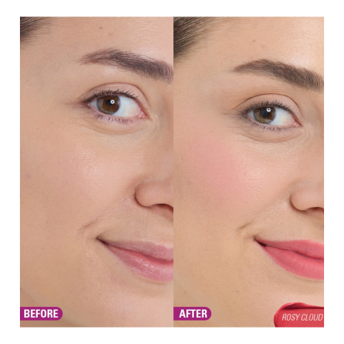 Makeup Revolution - Tinte para mejillas y labios Bouncy Pudding - Rosy Cloud