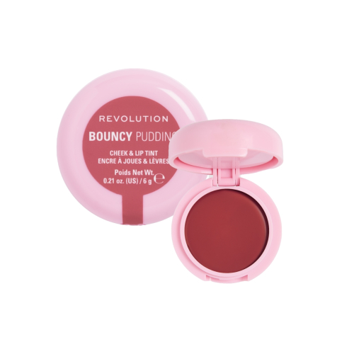 Makeup Revolution - Tinte para mejillas y labios Bouncy Pudding - Rosy Cloud