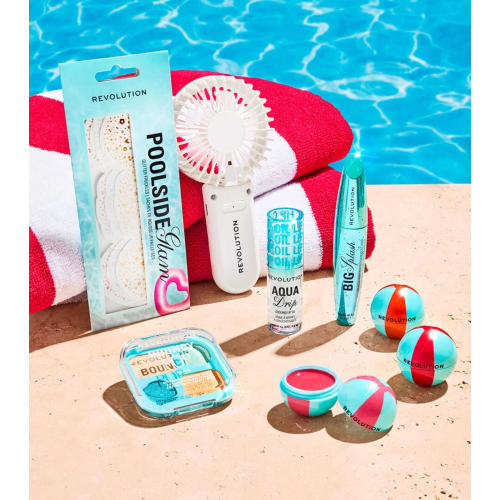 Makeup Revolution - Ventilador de mano eléctrico Poolside