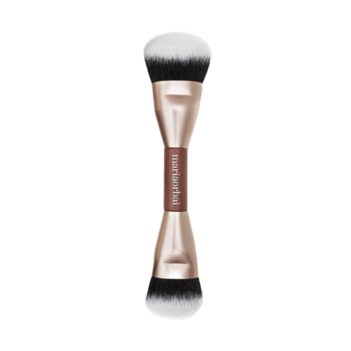 Maria Orbai - Brocha doble para rostro Soft Vegan Brush Brownie - MO. 01