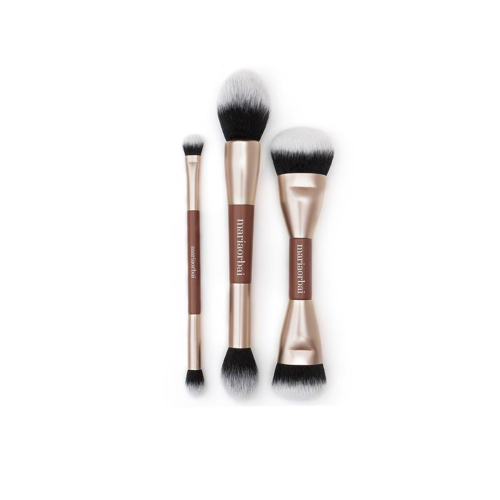 Maria Orbai - Brocha doble para rostro Soft Vegan Brush Brownie - MO. 01