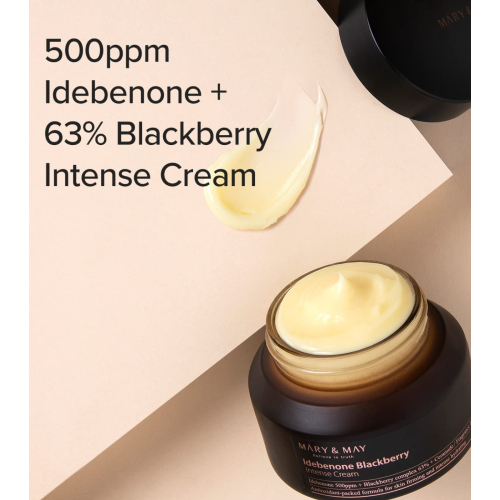 Mary & May - Crema facial intensiva Idebenone + Blackberry complex intensive total care