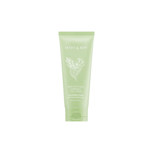 Mary & May - Limpiador facial en espuma purificante Houttuynia Cordata + Tea Tree