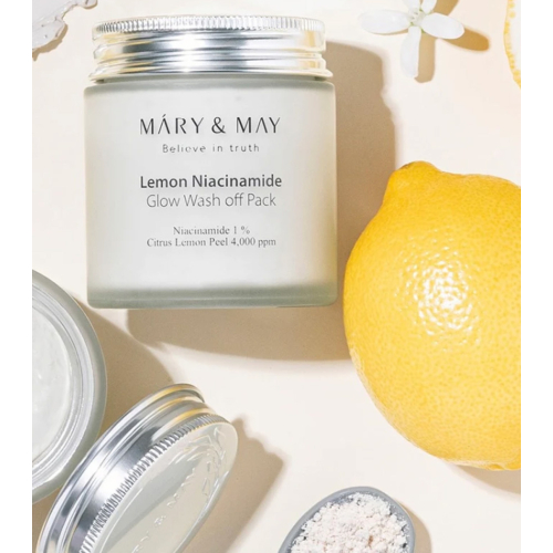 Mary & May - Mascarilla facial exfoliante Lemon Niacinamide Glow Wash off