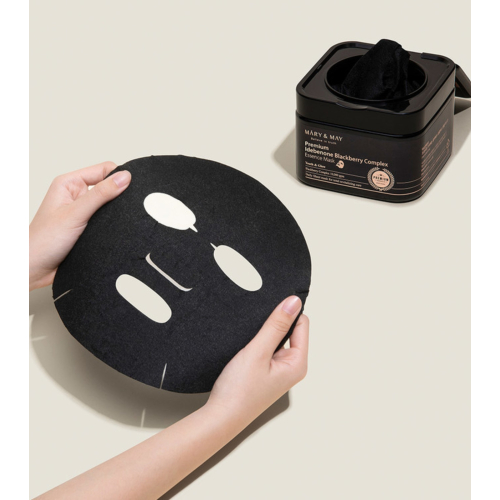 Mary & May - Mascarilla Premium Idebenone Blackberry Complex Essence - 20ea