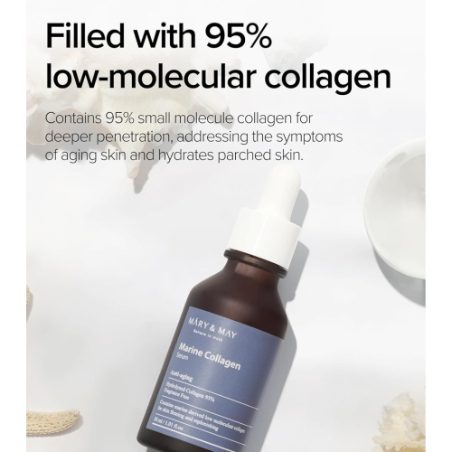 Mary & May - Sérum facial anti-arrugas Marine Collagen