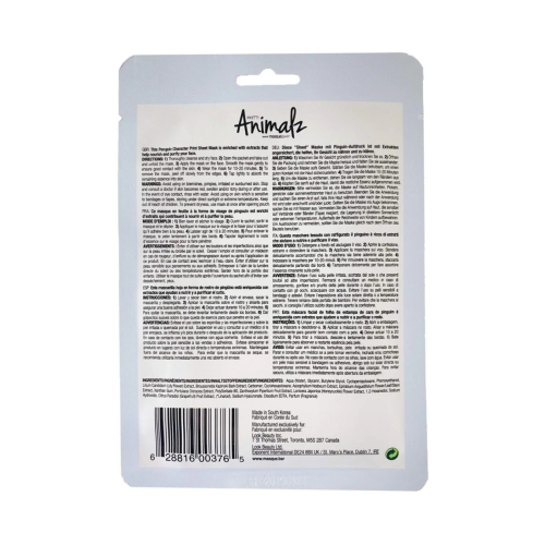 masque BAR - Mascarilla facial Pretty Animalz - Penguin