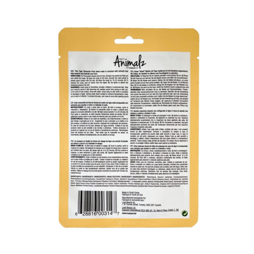 masque BAR - Mascarilla facial Pretty Animalz - Tiger