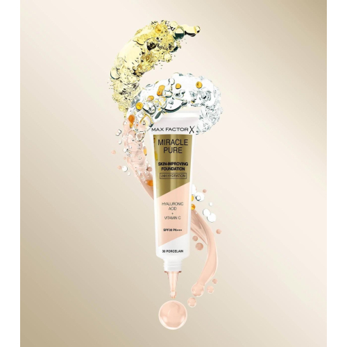 Max Factor - Base de maquillaje hidratación 24H SPF30 Miracle Pure - 35: Pearl Beige