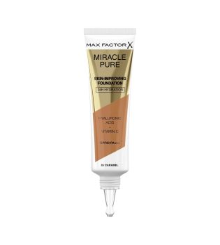 Max Factor - Base de maquillaje hidratación 24H SPF30 Miracle Pure - 85: Caramel