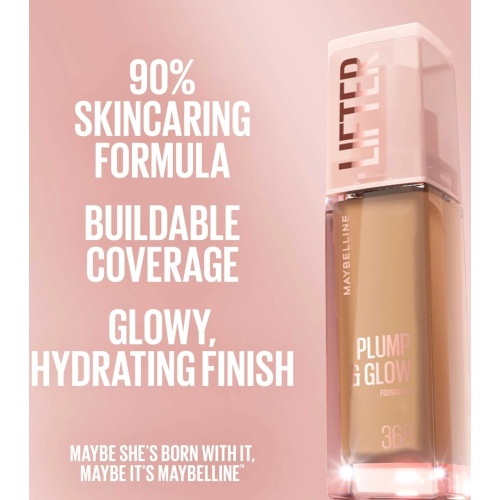 Maybelline - Base de maquillaje Lifter Plump & Glow - 102