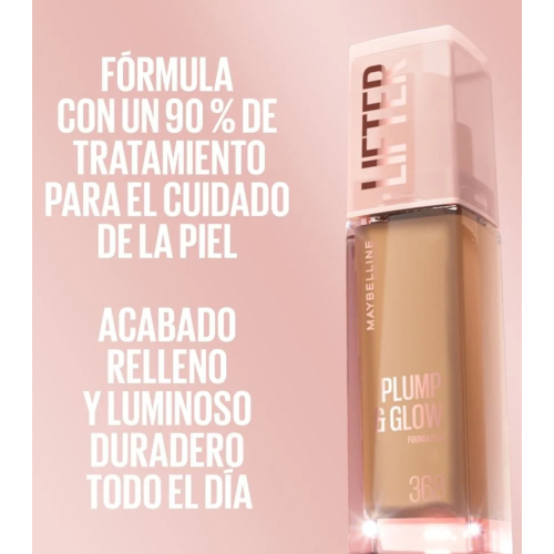 Maybelline - Base de maquillaje Lifter Plump & Glow - 110