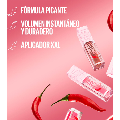 Maybelline - Brillo de labios voluminizador Lifter Plump - 008: Hot Honey