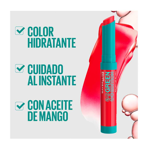 Maybelline - *Green Edition* - Bálsamo labial con color Balmy Lip Blush - 008: Desert