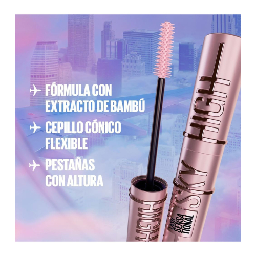 Maybelline - Máscara de pestañas Lash Sensational Sky High - Burgundy Haze