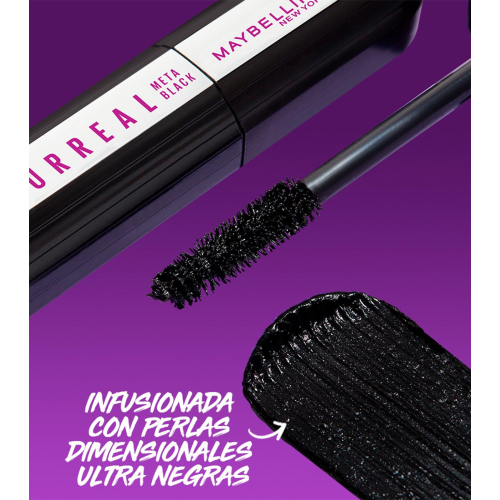 Maybelline - Máscara de pestañas The Falsies Surreal Extensions - Meta Black