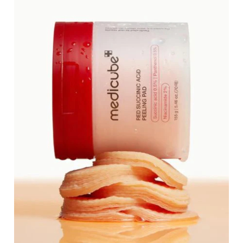Medicube - *Red* - Almohadillas exfoliantes Succinic Acid Peeling - 70pcs