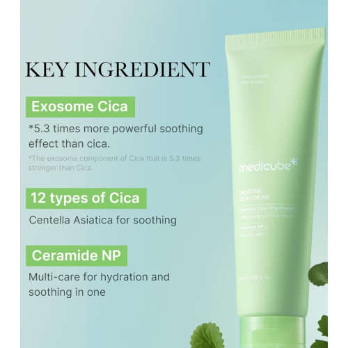 Medicube - *Cica* - Crema facial reparadora Exosome Cica Cream