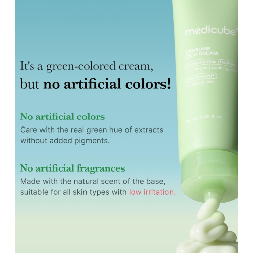 Medicube - *Cica* - Crema facial reparadora Exosome Cica Cream