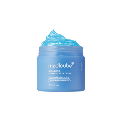 Medicube - Crema facial hidratante Hyaluronic Aqua Cooling Ceramide Jelly