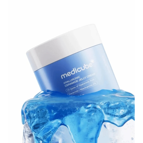 Medicube - Crema facial hidratante Hyaluronic Aqua Cooling Ceramide Jelly