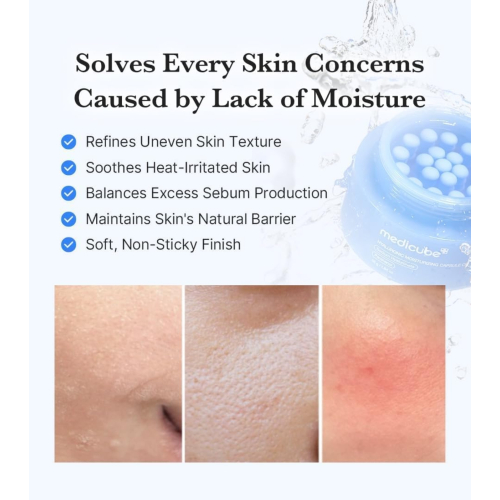 Medicube - Crema facial hidratante Hyaluronic Moisturizing Capsule Cream