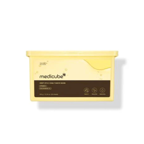 Medicube - *Deep Vita C* - Mascarilla de celulosa con vitamina C Daily Quick - 30ud
